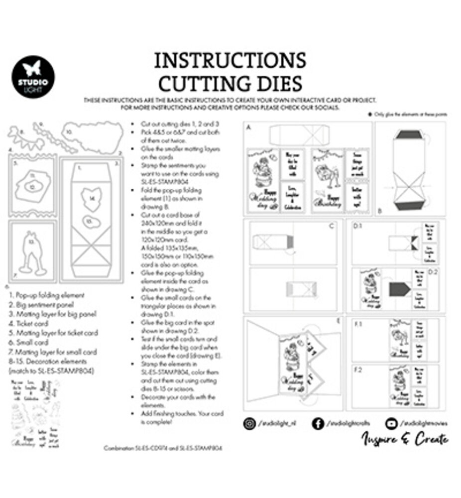 Studio Light Essentials Snijmal Sentiment Pop-up (SL-ES-CD974) Studio Light Essentials Snijmal Sentiment Pop-up (SL-ES-CD974)