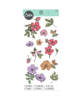 Sizzix Lisa Jones Clear Stamps Wildflower Botanicals (666870) Sizzix Lisa Jones Clear Stamps Wildflower Botanicals (666870)