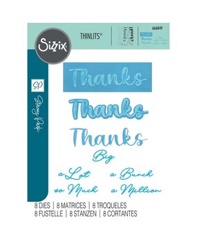 Sizzix Stacey Park Thinlits Die Set Thanks Sentiment (666849) Sizzix Stacey Park Thinlits Die Set Thanks Sentiment (666849)