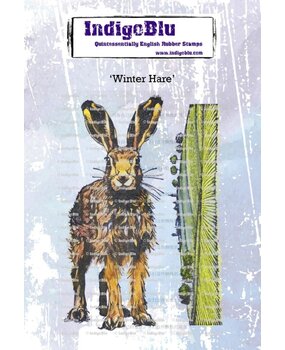 IndigoBlu Winter Hare A6 Rubber Stamp (IND1378) IndigoBlu Winter Hare A6 Rubber Stamp (IND1378)