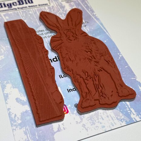 IndigoBlu Winter Hare A6 Rubber Stamp (IND1378) IndigoBlu Winter Hare A6 Rubber Stamp (IND1378)