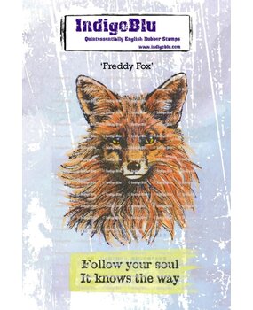 IndigoBlu Freddy Fox A6 Rubber Stamp (IND1383)
