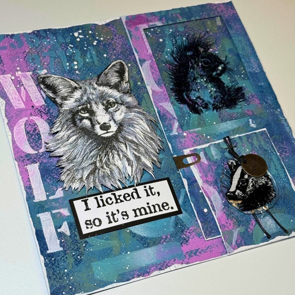 IndigoBlu Freddy Fox A6 Rubber Stamp (IND1383)