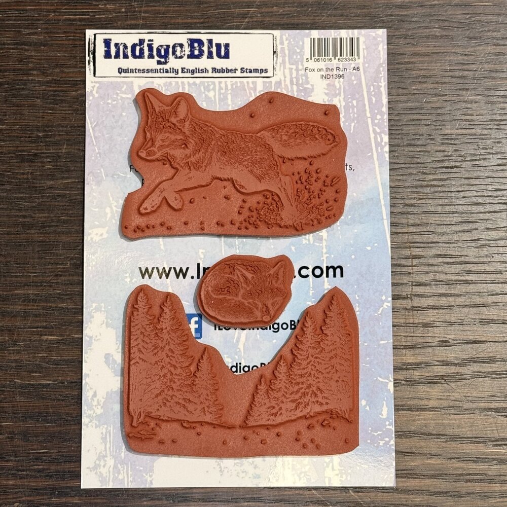 IndigoBlu Fox on the Run A6 Rubber Stamp (IND1396)