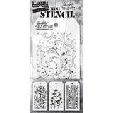 Stampers Anonymous Curations Collection Tim Holtz Mini Layering Stencil Set 10 (THMST010)
