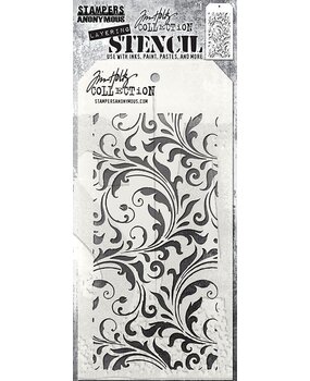 Stampers Anonymous Curations Collection Tim Holtz Flourish Layering Stencil (THS032) Stampers Anonymous Curations Collection Tim Holtz Flourish Layering Stencil (THS032)