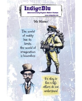 IndigoBlu Mr Mister A6 Rubber Stamp (IND1412) IndigoBlu Mr Mister A6 Rubber Stamp (IND1412)