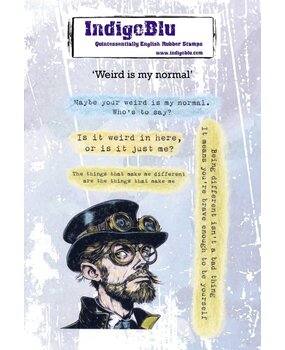 IndigoBlu Weird is My Normal A6 Rubber Stamp (IND1414) IndigoBlu Weird is My Normal A6 Rubber Stamp (IND1414)