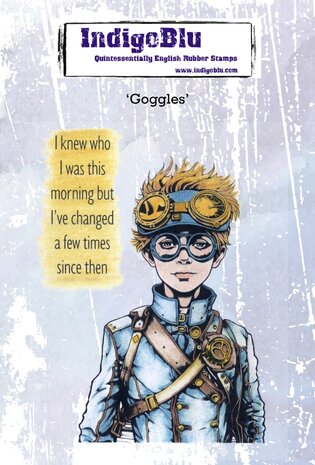 IndigoBlu Goggles A6 Rubber Stamp (IND1415)