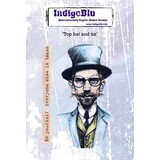 IndigoBlu Top Hat and Tie A6 Rubber Stamp (IND1416)