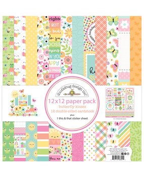 Doodlebug Design Inc. Butterfly Kisses 12x12 Inch Paper Pack (8821) Doodlebug Design Inc. Butterfly Kisses 12x12 Inch Paper Pack (8821)