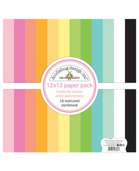 Doodlebug Design Inc. Butterfly Kisses 12x12 Inch Textured Cardstock Solid Paper Pack (8823) Doodlebug Design Inc. Butterfly Kisses 12x12 Inch Textured Cardstock Solid Paper Pack (8823)