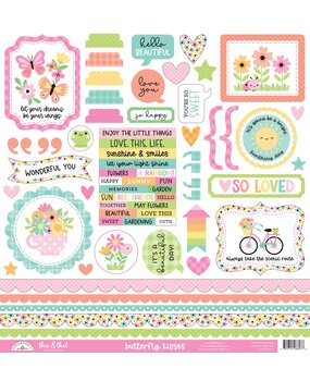 Doodlebug Design Inc. Butterfly Kisses This & That Stickers (8807) Doodlebug Design Inc. Butterfly Kisses This & That Stickers (8807)