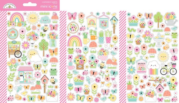 Doodlebug Design Inc. Butterfly Kisses Mini Icons Stickers (8786) Doodlebug Design Inc. Butterfly Kisses Mini Icons Stickers (8786)