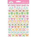 Doodlebug Design Inc. Butterfly Kisses Puffy Icons Stickers (8787)