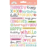 Doodlebug Design Inc. Butterfly Kisses Puffy Words Stickers (8788)