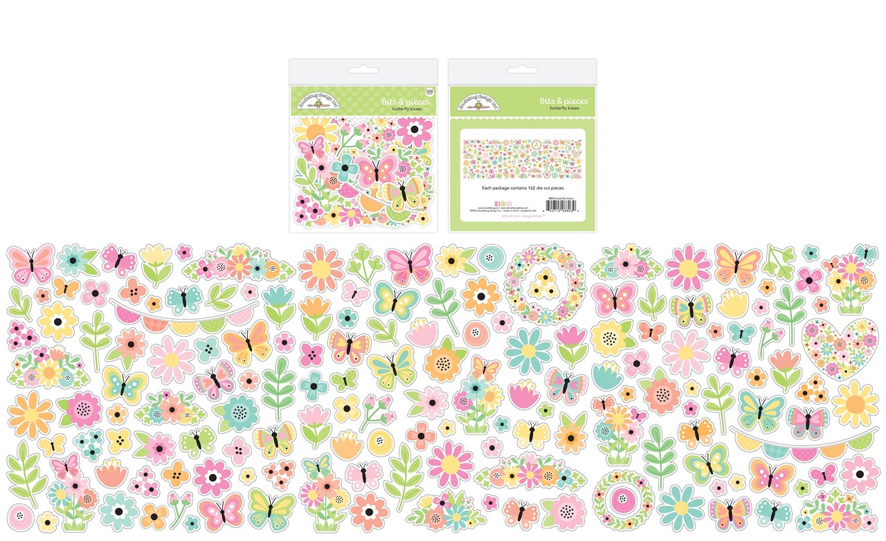 Doodlebug Design Inc. Butterfly Kisses Bits & Pieces (8803) Doodlebug Design Inc. Butterfly Kisses Bits & Pieces (8803)