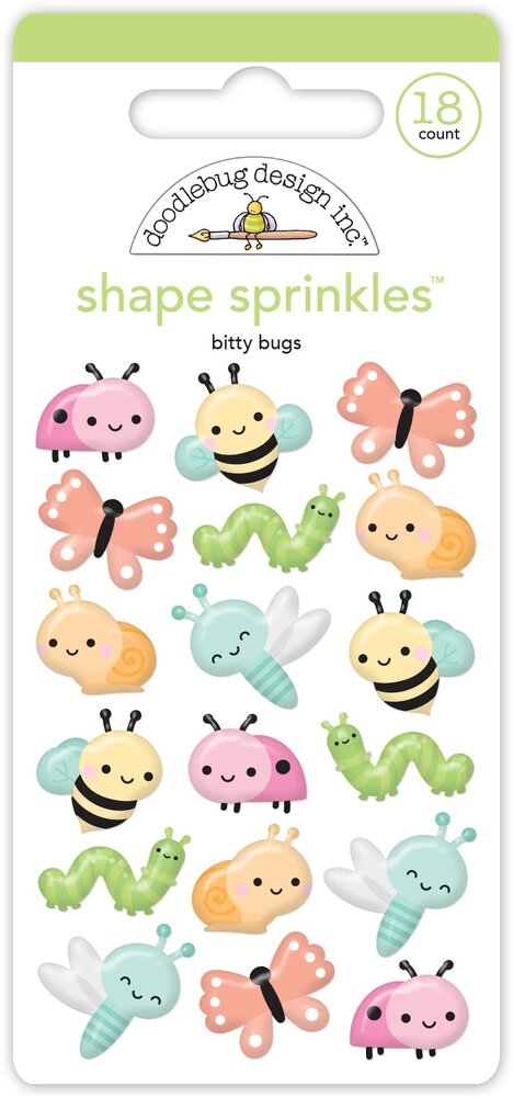 Doodlebug Design Inc. Butterfly Kisses Bitty Bugs Shape Sprinkles (8774) Doodlebug Design Inc. Butterfly Kisses Bitty Bugs Shape Sprinkles (8774)