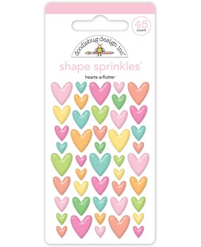 Doodlebug Design Inc. Butterfly Kisses Hearts A-Flutter Shape Sprinkles (8775) Doodlebug Design Inc. Butterfly Kisses Hearts A-Flutter Shape Sprinkles (8775)