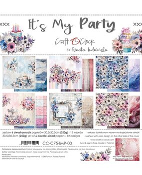 Craft O'Clock It's My Party 12x12 Inch Paper Set (CC-C75-IMP-00) Craft O'Clock It's My Party 12x12 Inch Paper Set (CC-C75-IMP-00)