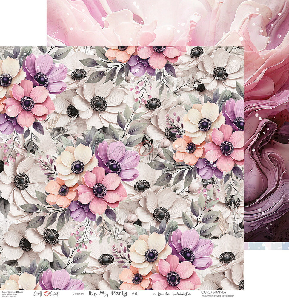 Craft O'Clock It's My Party 12x12 Inch Paper Set (CC-C75-IMP-00) Craft O'Clock It's My Party 12x12 Inch Paper Set (CC-C75-IMP-00)