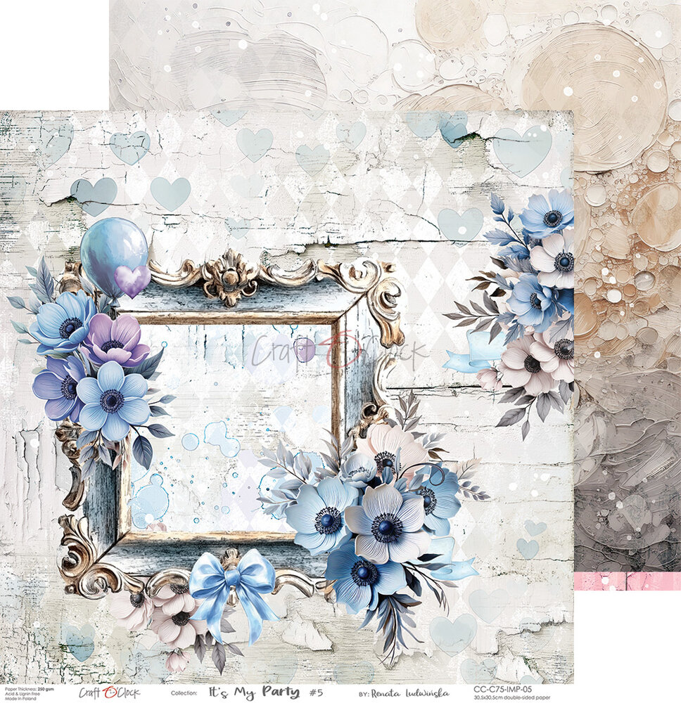 Craft O'Clock It's My Party 8x8 Inch Paper Set (CC-C75-IMP-07) Craft O'Clock It's My Party 8x8 Inch Paper Set (CC-C75-IMP-07)