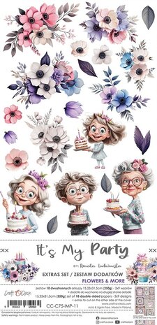 Craft O'Clock It's My Party Extras Set Flowers (CC-C75-IMP-11) Craft O'Clock It's My Party Extras Set Flowers (CC-C75-IMP-11)