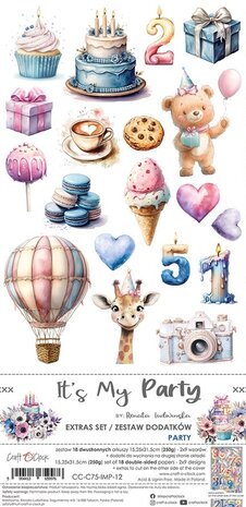 Craft O'Clock It's My Party Extras Set Party (CC-C75-IMP-12) Craft O'Clock It's My Party Extras Set Party (CC-C75-IMP-12)