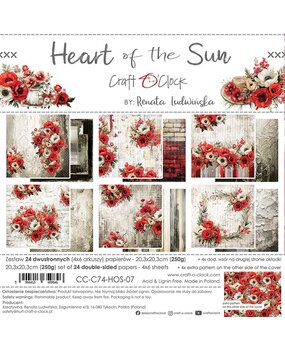 Craft O'Clock Heart of the Sun 8x8 Inch Paper Set (CC-C74-HOS-07) Craft O'Clock Heart of the Sun 8x8 Inch Paper Set (CC-C74-HOS-07)