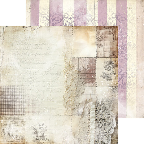 Craft O'Clock Heritage Whispers 8x8 Inch Basic Papers Set (CC-F39-HWS-08)