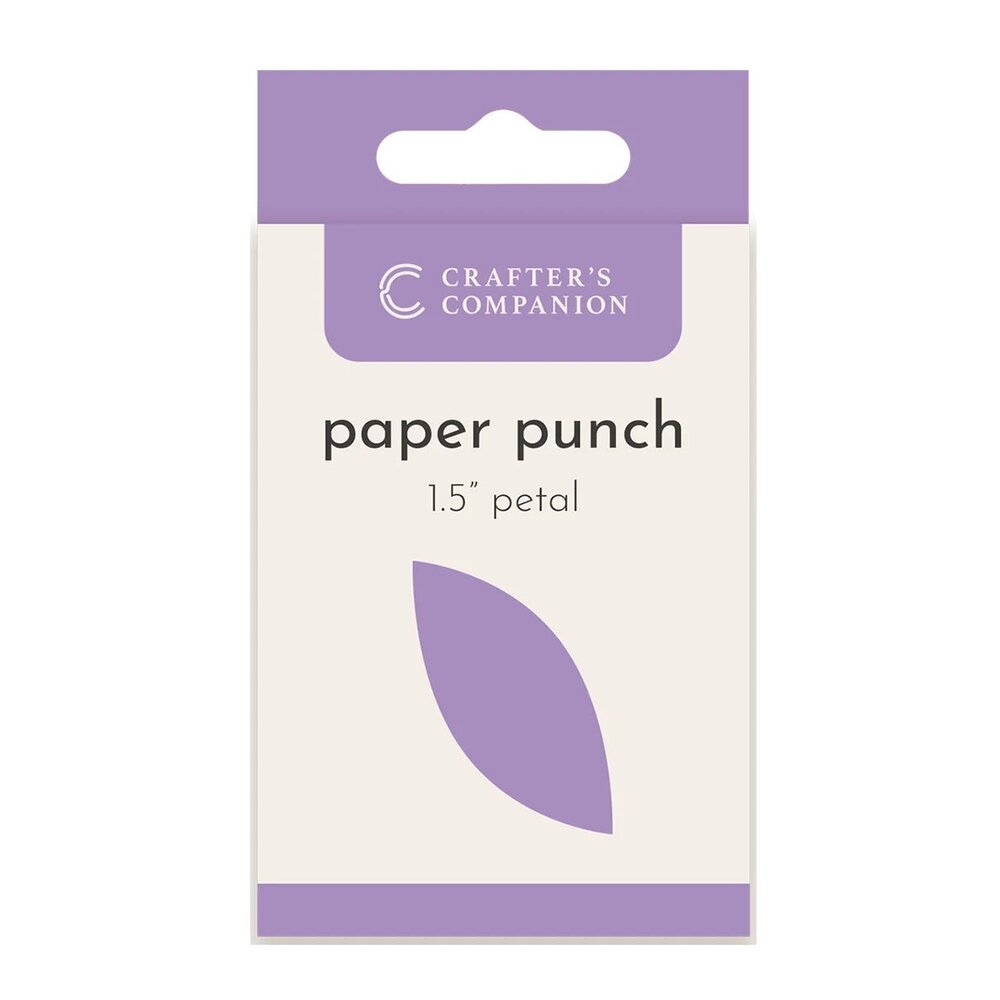 Crafter's Companion Paper Punch Petal 1.5 Inch (CC-PUNCH-PET1.5) Crafter's Companion Paper Punch Petal 1.5 Inch (CC-PUNCH-PET1.5)
