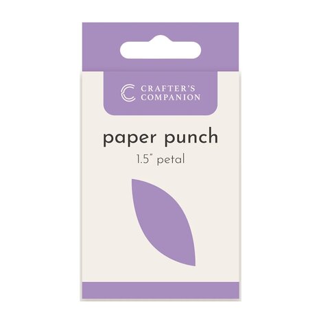 Crafter's Companion Paper Punch Petal 1.5 Inch (CC-PUNCH-PET1.5) Crafter's Companion Paper Punch Petal 1.5 Inch (CC-PUNCH-PET1.5)
