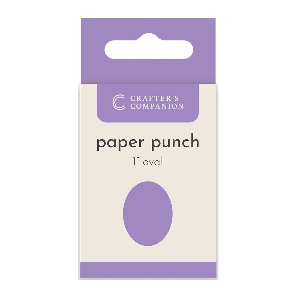 Crafter's Companion Paper Punch Oval 1 Inch (CC-PUNCH-OVA1)