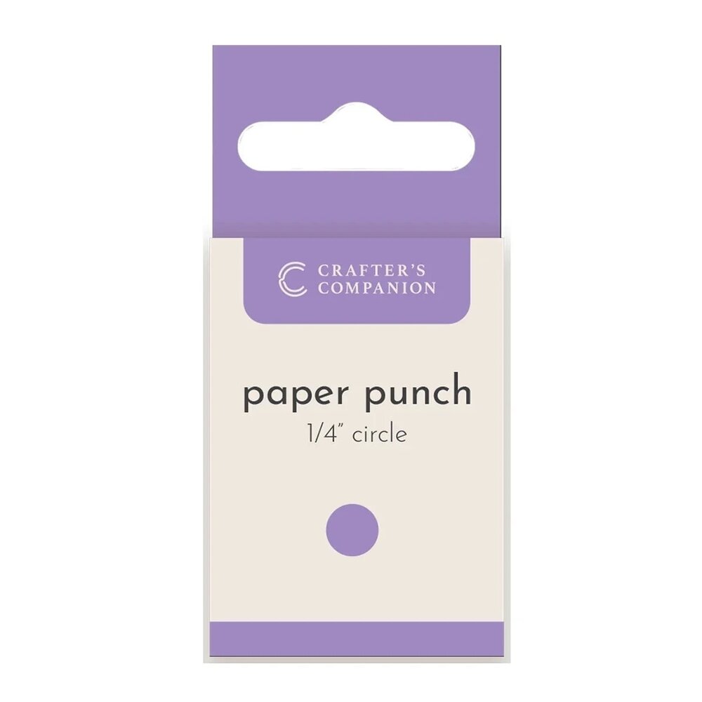 Crafter's Companion Paper Punch Circle ¼ Inch (CC-PUNCH-CIRC25) Crafter's Companion Paper Punch Circle ¼ Inch (CC-PUNCH-CIRC25)