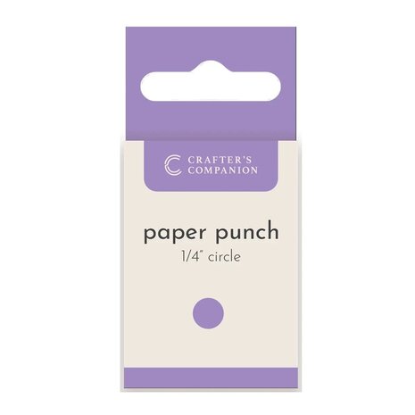 Crafter's Companion Paper Punch Circle ¼ Inch (CC-PUNCH-CIRC25) Crafter's Companion Paper Punch Circle ¼ Inch (CC-PUNCH-CIRC25)