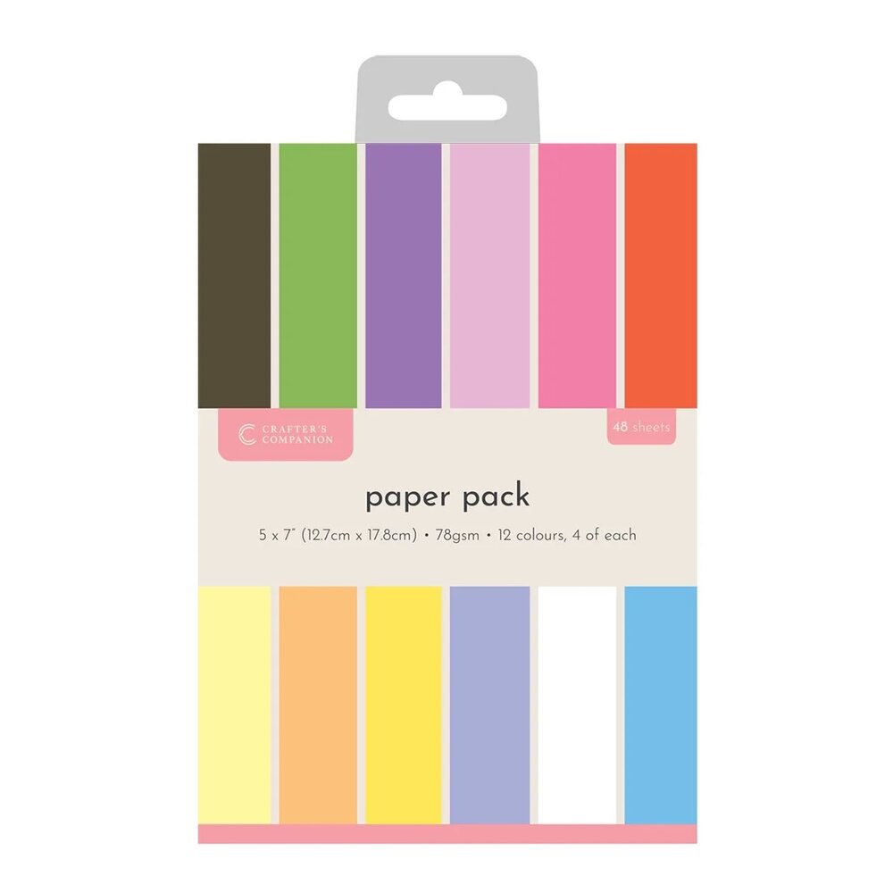 Crafter's Companion Punch Flower 5x7 Inch Paper Pad (CC-PAD5X7-PFP) Crafter's Companion Punch Flower 5x7 Inch Paper Pad (CC-PAD5X7-PFP)