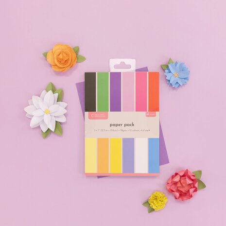 Crafter's Companion Punch Flower 5x7 Inch Paper Pad (CC-PAD5X7-PFP) Crafter's Companion Punch Flower 5x7 Inch Paper Pad (CC-PAD5X7-PFP)