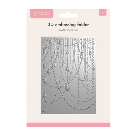 Crafter's Companion Crystal Chandelier 3D Embossing Folder (CC-EF5-3D-CRCH)