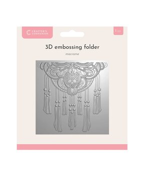 Crafter's Companion Macrame 3D Embossing Folder (CC-EF5.5-3D-MACR)