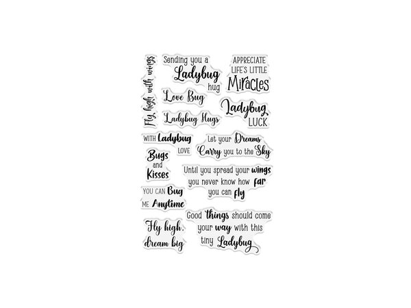 Crafter's Companion Flora & Fauna Clear Stamps Ladybug Hugs (NG-FF-CA-ST-LAHU)