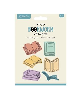 Crafter's Companion Bookworm Collection Stamp & Die Next Chapter (CC-BK-STD-NECH) Crafter's Companion Bookworm Collection Stamp & Die Next Chapter (CC-BK-STD-NECH)