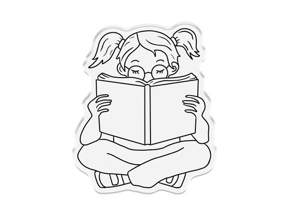 Crafter's Companion Bookworm Collection Stamp & Die Reading is Dreaming (CC-BK-STD-REDR)