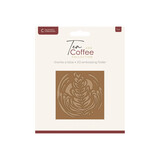 Crafter's Companion Tea & Coffee 2D Embossing Folder Thanks a Latte (CC-TC-EF5.5-THAL)