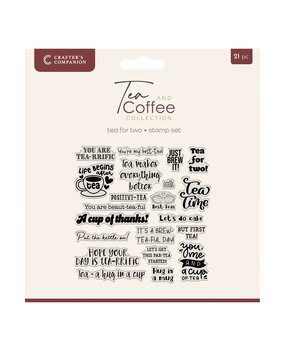 Crafter's Companion Tea & Coffee Clear Stamps Tea for Two (CC-TC-STP-TEFT) Crafter's Companion Tea & Coffee Clear Stamps Tea for Two (CC-TC-STP-TEFT)