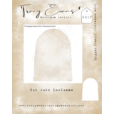 Tracy Evans Distressed Arch 4x4 Inch Snippet Stencil (SS017)