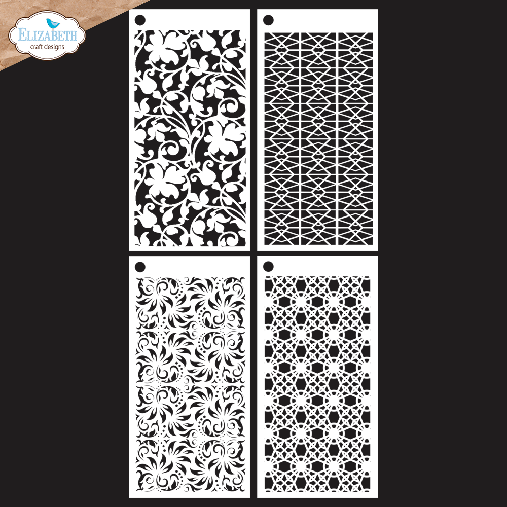 Elizabeth Craft Designs Mr. & Mrs Journal Stencils (S056) Elizabeth Craft Designs Mr. & Mrs Journal Stencils (S056)