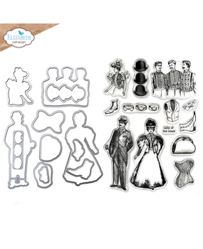 Elizabeth Craft Designs Mr. and Mrs. Stamp & Dies (CSD400) Elizabeth Craft Designs Mr. and Mrs. Stamp & Dies (CSD400)