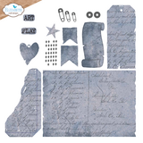 Elizabeth Craft Designs Mr. and Mrs. Dies Playful Grunge (2241)