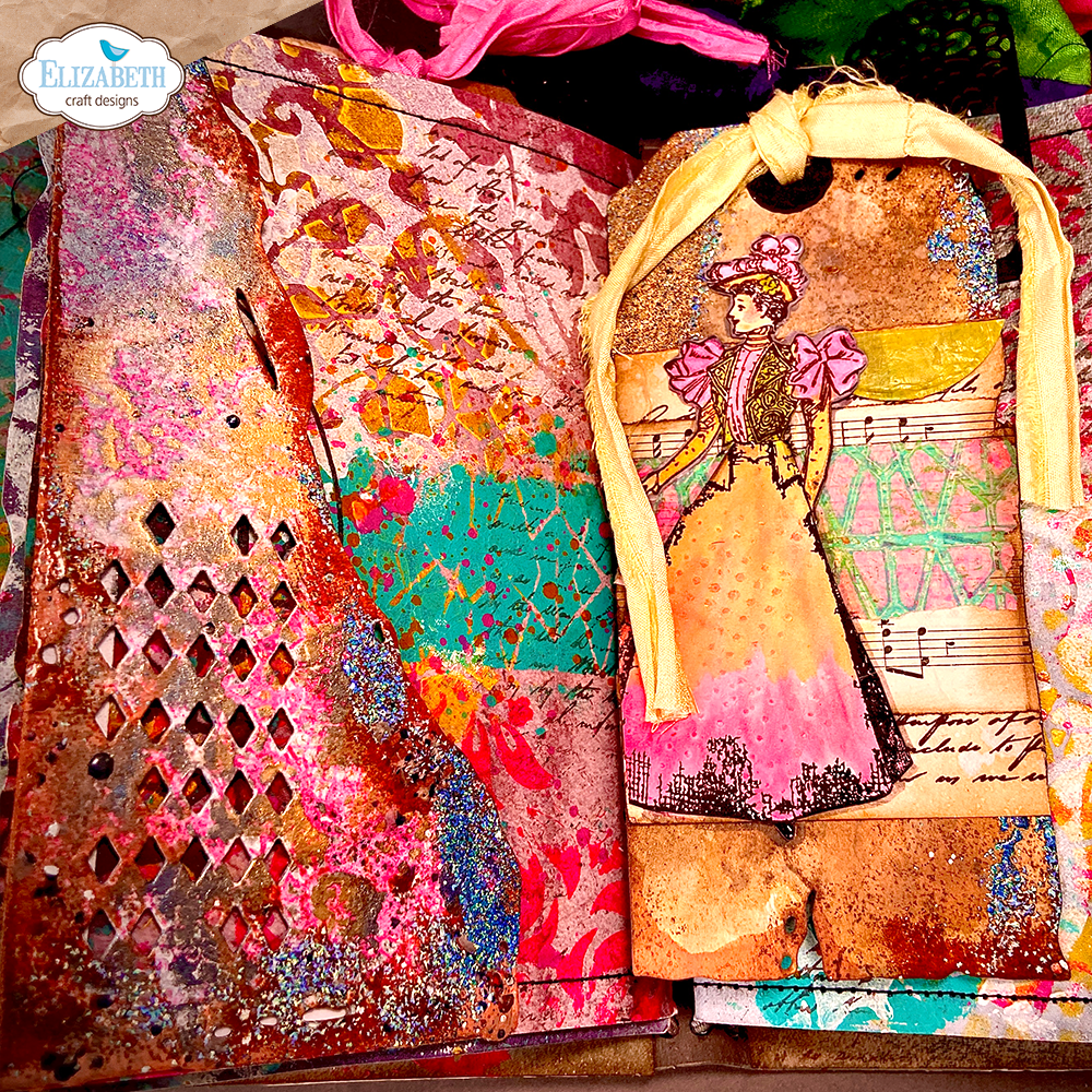 Elizabeth Craft Designs Mr. and Mrs. Dies Playful Grunge (2241)