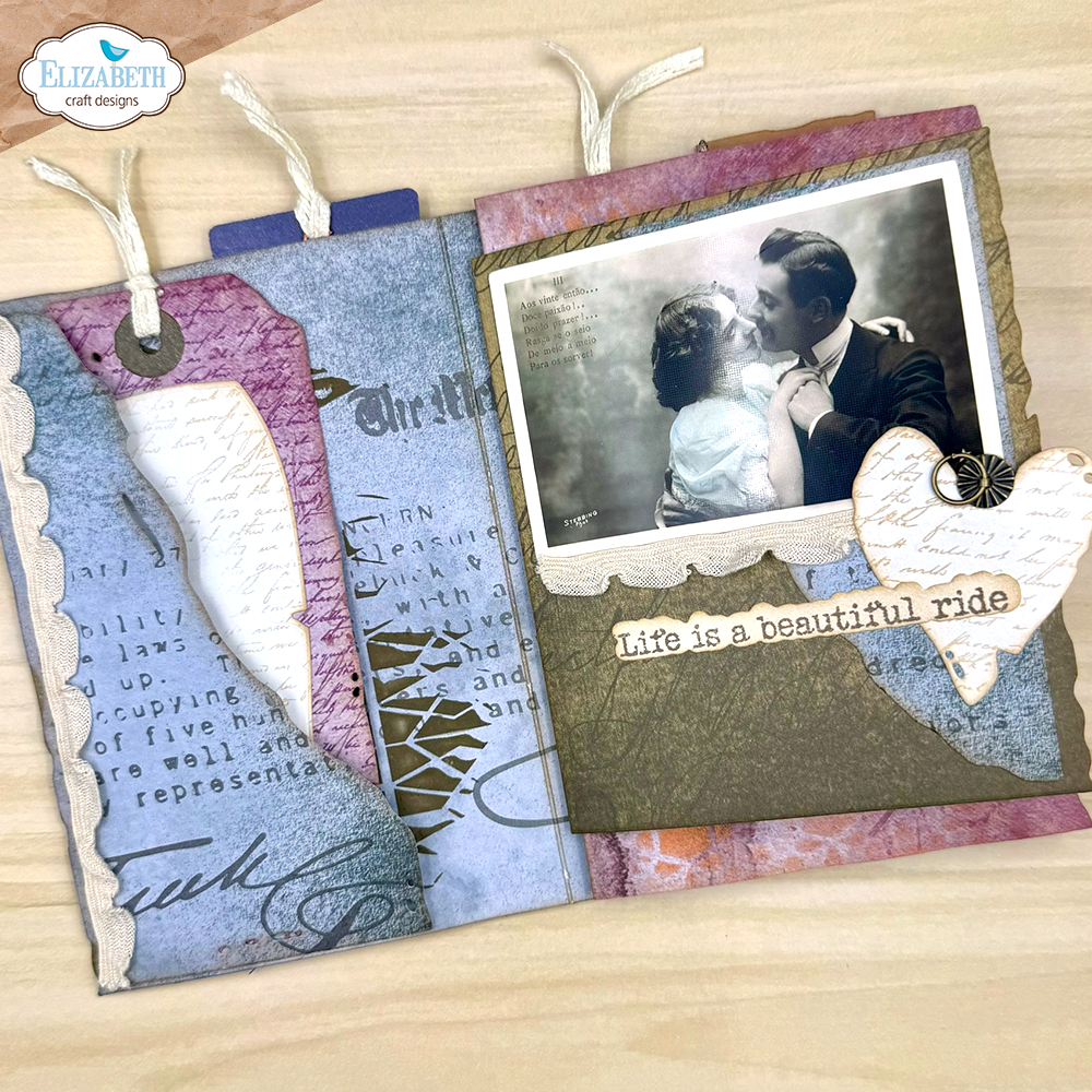 Elizabeth Craft Designs Mr. and Mrs. Dies Playful Grunge (2241)